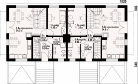 Rzut projektu gilowo 29 ab - Parter