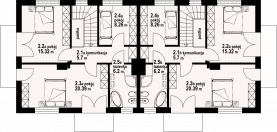 Rzut projektu gilowo 29 ab - Poddasze