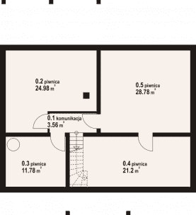 Rzut projektu olkowo 9 dw - Piwnica
