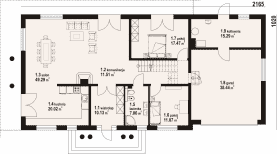 Rzut projektu chmielniki średnie 28 - Parter