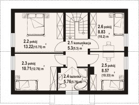 Rzut projektu zawojowo a3 - Poddasze
