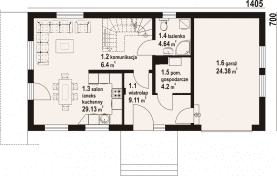 Rzut projektu świecie ag dws - Parter