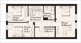 Rzut projektu świecie ag dws - Poddasze