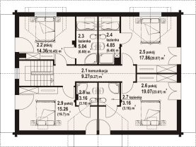 Rzut projektu bolechowo dw 3 - Poddasze