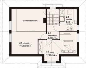 Rzut projektu milicz 59 dw pcr - Poddasze