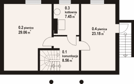 Rzut projektu miłków 79 - Piwnica