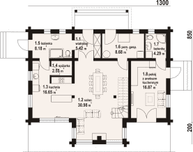 Rzut projektu turowo dw - Parter