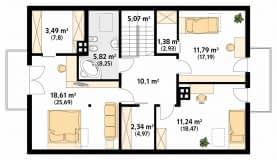Rzut projektu Wiśnia dr-ST (DR-ST) - poddasze