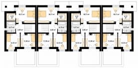 Rzut projektu Sekwoja (CE) - poddasze