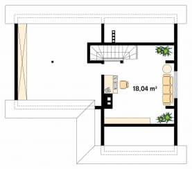 Rzut projektu Szyper 4 dr-S (DR-S) - poddasze