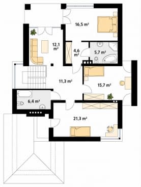 Rzut projektu Alabaster (CE) - pietro1