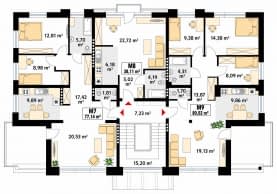 Rzut projektu Lazur 2 (CE) - pietro2