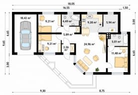 Rzut projektu Szyper 3 (CE) - parter