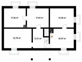 Rzut projektu Świt 2 (CE) - piwnica
