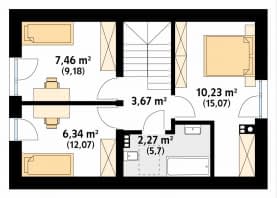 Rzut projektu Alikante (CE) - poddasze