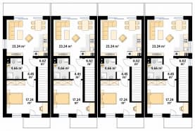 Rzut projektu Dracena (KO) - poddasze