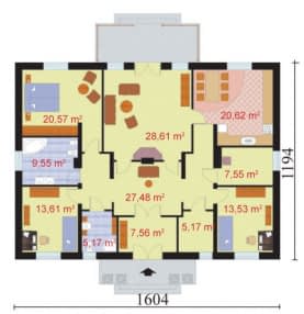 Rzut projektu SAN REMO - Parter