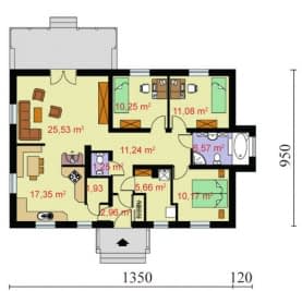 Rzut projektu ELDORADO - Parter