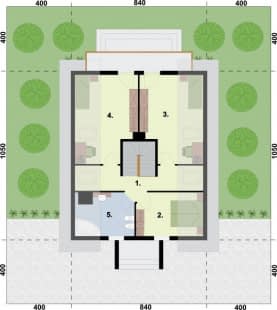 Rzut projektu ACAPULCO - Poddasze