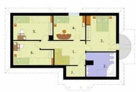 Rzut projektu LAGOS - Poddasze