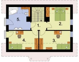 Rzut projektu KATANIA - Poddasze
