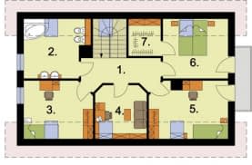 Rzut projektu LAMIA - Poddasze