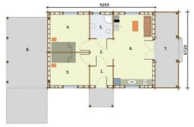 Rzut projektu MONTEVIDEO bale - Rzut przyziemia