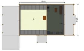 Rzut projektu MONTEVIDEO bale - Rzut poddasza