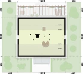 Rzut projektu OLIMPIA - Rzut poddasza
