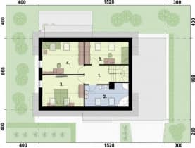 Rzut projektu SAVONA - Rzut poddasza