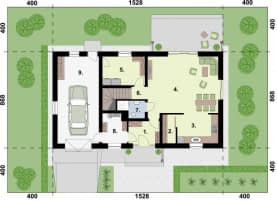 Rzut projektu SAVONA 2 - Rzut przyziemia