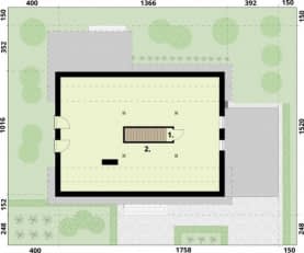 Rzut projektu NICEA - Rzut poddasza