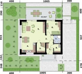 Rzut projektu WELS 3 - Rzut przyziemia