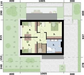Rzut projektu WELS 3 - Rzut poddasza