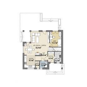 Rzut projektu Amanda III - Parter