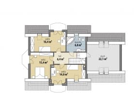 Rzut projektu Ambrozja II - Poddasze