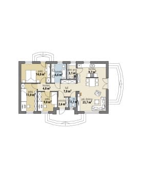 Rzut projektu Era - Parter