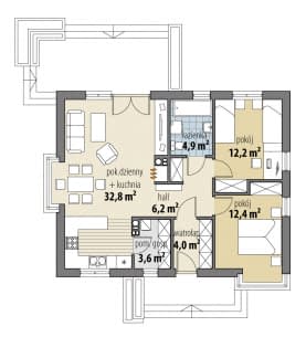 Rzut projektu Markus - Parter