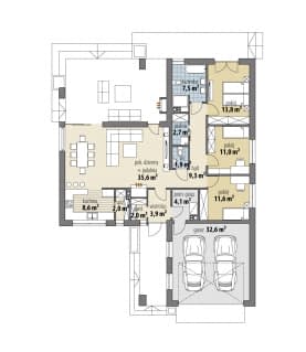 Rzut projektu Oceania - Parter