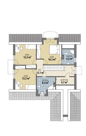 Rzut projektu Selena - Poddasze