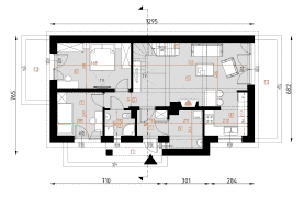 Rzut projektu D295 - WT2021 - Parter