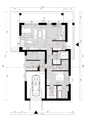 Rzut projektu D320 - WT2021 - Parter
