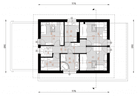 Rzut projektu D333B - WT2021 - Poddasze