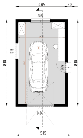Rzut projektu G11 - Parter