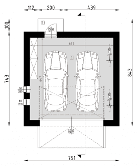Rzut projektu G21 - Parter