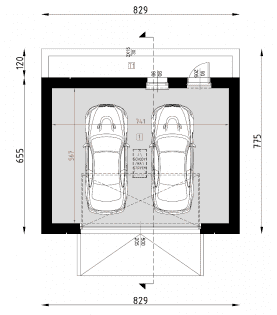 Rzut projektu G20 - Parter