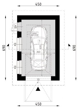 Rzut projektu G15 - Parter