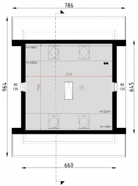 Rzut projektu G22 - Poddasze