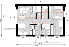 Rzut projektu D342 - WT2021 - Parter