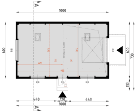 Rzut projektu BG11 - Parter